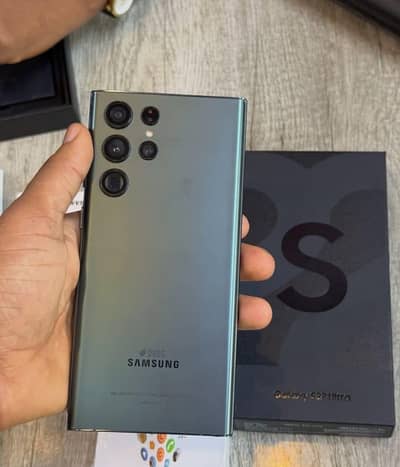 Samsung Galaxy S22 Ultra 12/512 Complete Box Urgent Sale Connect Wtp