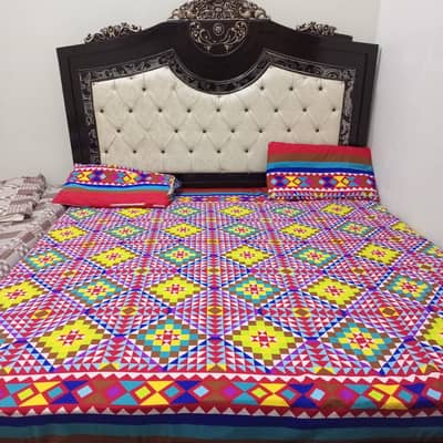 classy king size bed +dressing