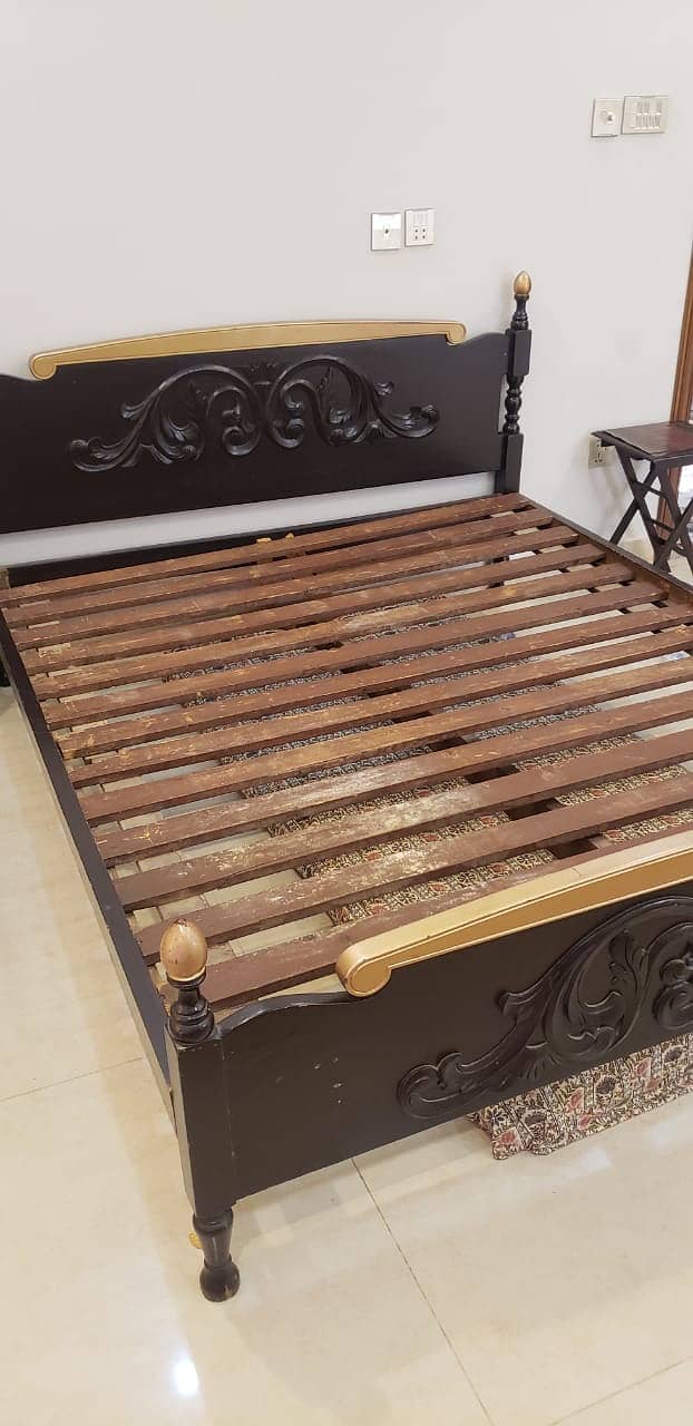 Bed with side table 1