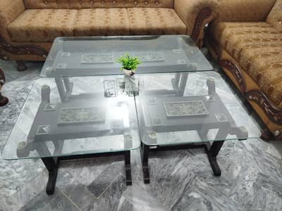 Three piece tables set