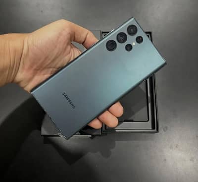 Samsung Galaxy S22 Ultra 12/512 Complete Box Urgent Sale Connect Wtp