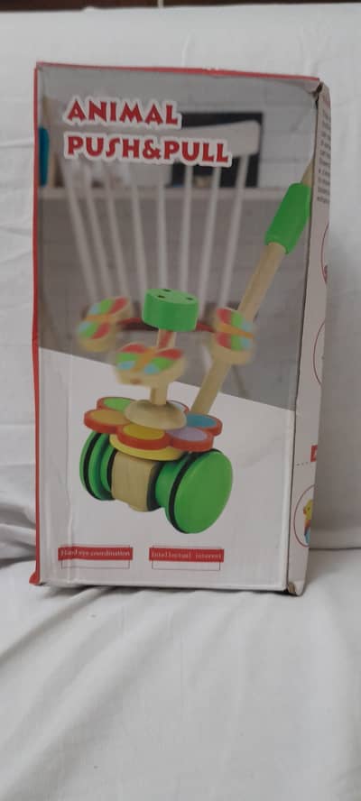 Wooden Push & Pull Toy for Kids | Educational Baby Walker Toy