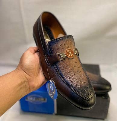 Men's Brown Synthetic Leather Fancy Loafers with Strap fix prize