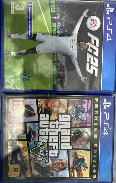 fc25 and gta 5 premium edition