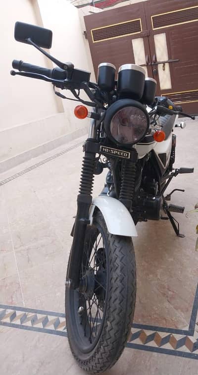 hi Speed motorcycle .  150 cc. Model 2022  registered in 2023.