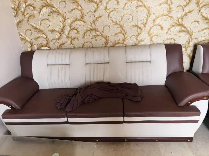 Leather Sheet Sofa Set 1