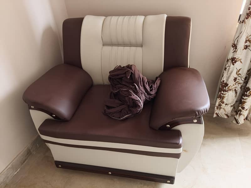 Leather Sheet Sofa Set 2