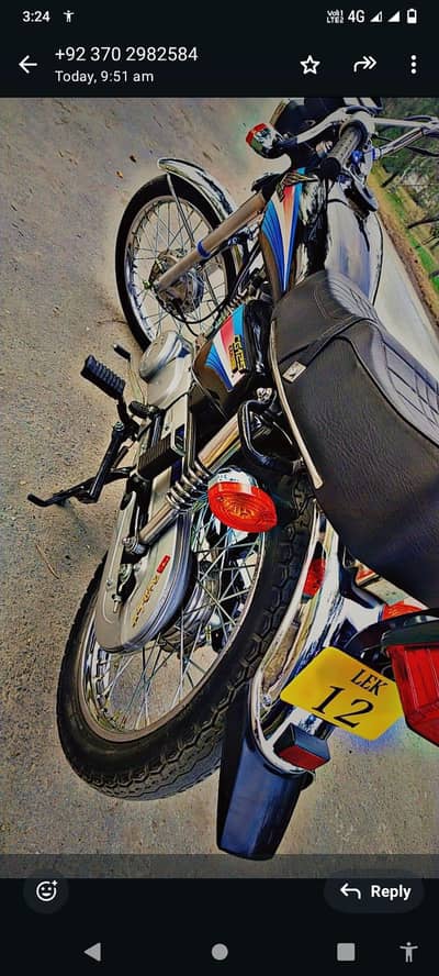 Honda 125cc bike urgent for sale 0325,6137554