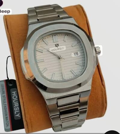 Hoursly in stainless steel with water resistant in butterfly lock