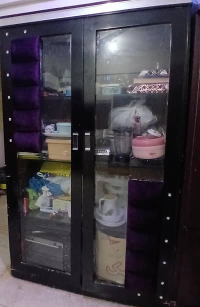  Beautiful Wooden Crockery Showcase for Sale 