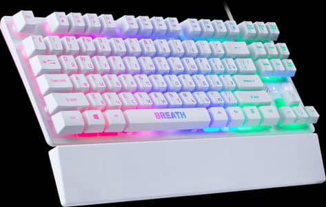 RGB Semi Mechanical Gaming Keyboard | White | Excellent Condition