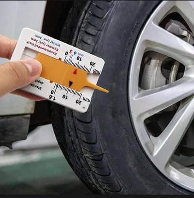 Tyre Manual Tire Tread Depth Gauge Meter Measurer Tool C