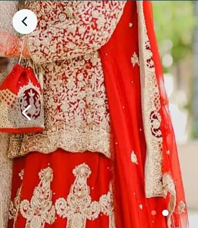 Bridal lehnga / wedding wear / handmade embroidery mehroon