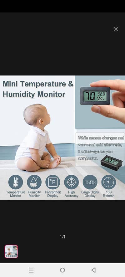 Thermometer Hygrometer incubator Manual Temperature Humidity