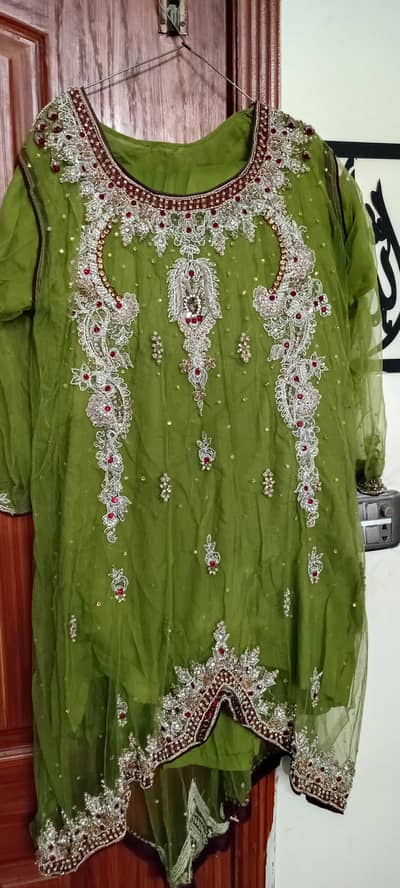3-Piece Embroidered Formal Dress – Neat Condition