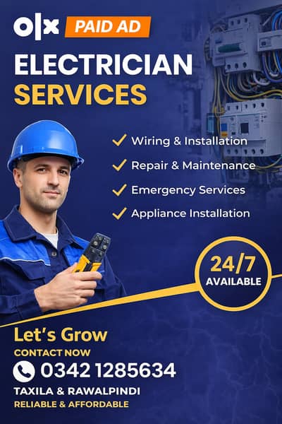 Expert Electrician in Taxila & Rawalpindi – Wiring, Repairs & Install