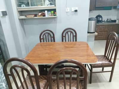 wooden dining table
