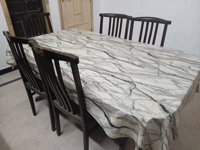 Dining table and chairs
