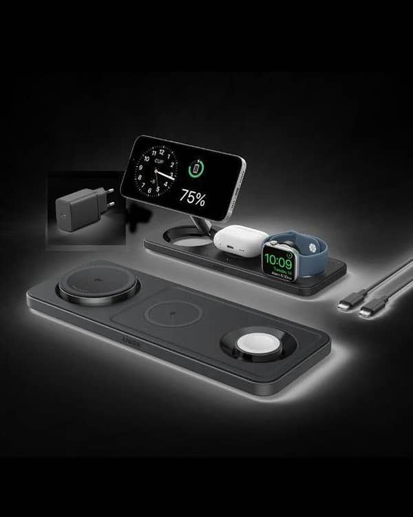 Anker 3-in-1 MagGo Wireless Charging Station (for iPhone, Airpods, and Apple Watch)