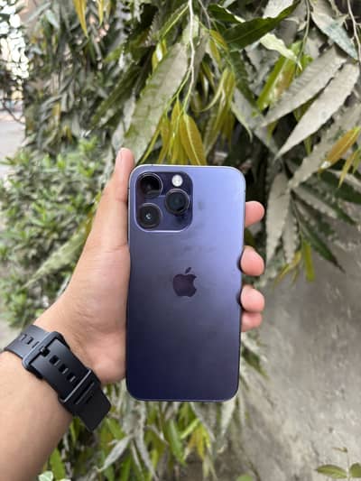 14 pro max PTA approved 128 GB Deep purple