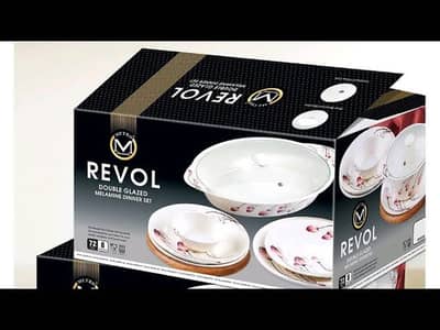 Dinner set melamine double glazed 72 pcs