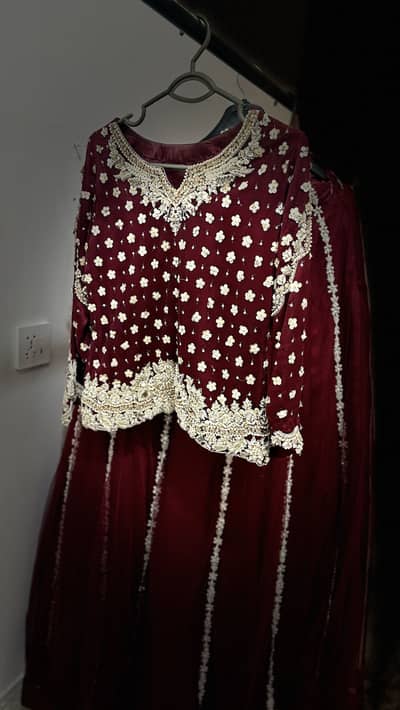  Ladies Barat Dress – Net Fabric with Stunning Stone Work 