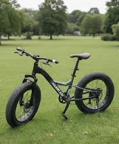 Fat bicycle slightly use