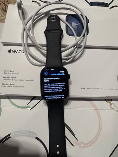 Apple watch 9 45mm Midnight (100% battery health)