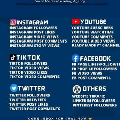 Social Media Growth Followers Likes Views Instagram TikTok Facebook