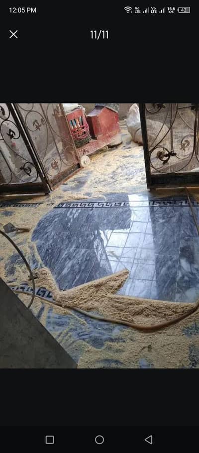 marble floor polishing