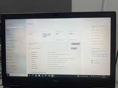 Dell 7540 i7 9th gen H processor