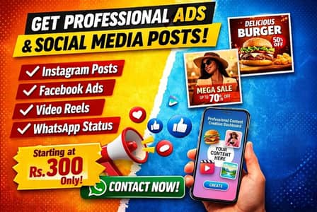 Professional Ads & Social Media Posts for Your Business