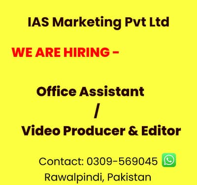 Online Assistant/Video Editor Internship positon VACANT