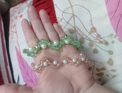 crystal pearl bracelet