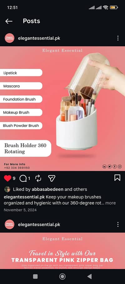 makeup organizer