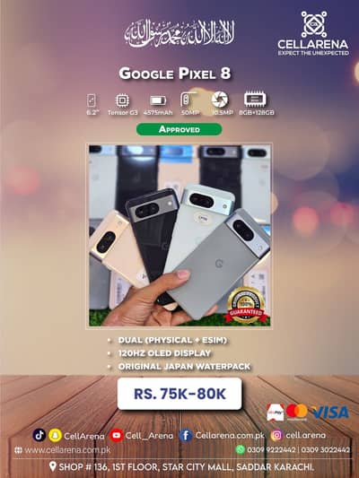 GOOGLE PIXEL 8 APPROVED - CELLARENA