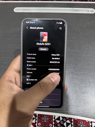 Samsung Mobile S23 Plus | 8/256 | PTA approved