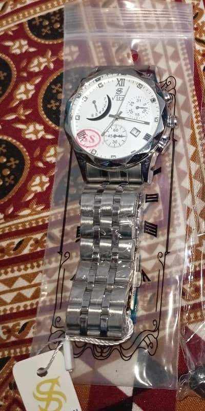 Silver Wrist Mens Watch