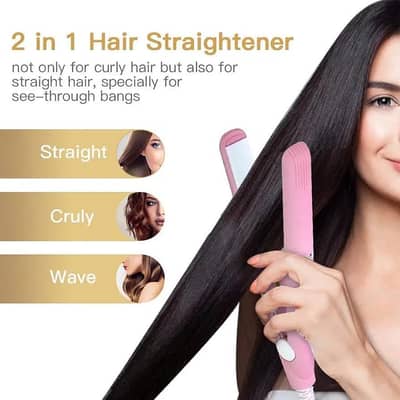 Portable Pink Hair Straightener – Lightweight & Easy to Carry