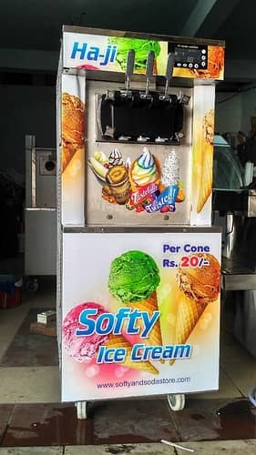3-Flavor Commercial Softy Machine - Brand New