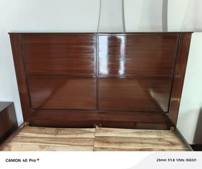 fully wooden bed set dressing table with mattress