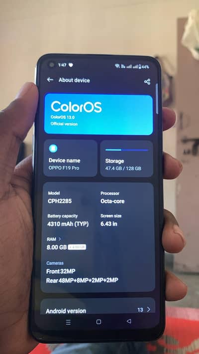 just penal change  finger off