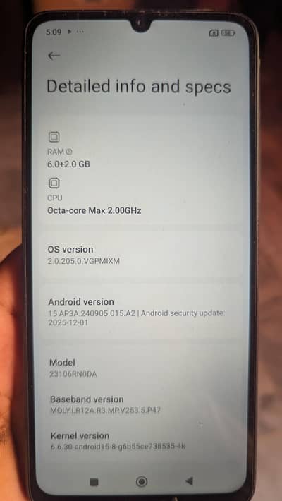 redmi 13c 6gb ROM 128gb memory hai set and charger hai box nahi hai