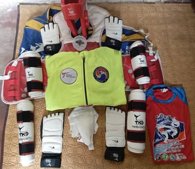 Complete Taekwondo Gear with KTA Jacket & Uniform (New Condition)