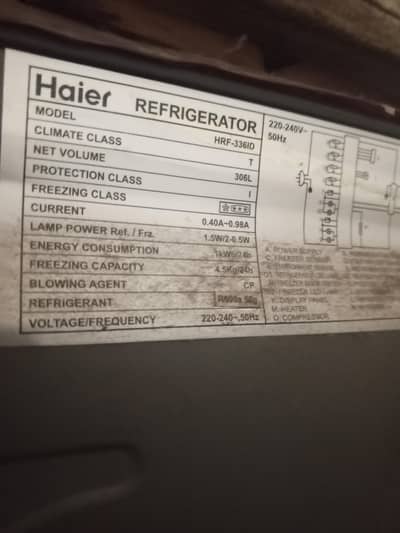 Haier inverter refrigerator