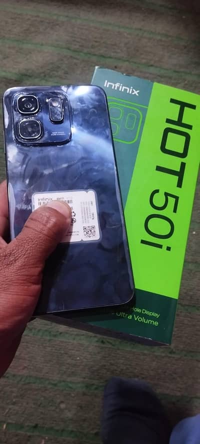 Infinix hot 50i 6gp 128gp box changer Sath hai
