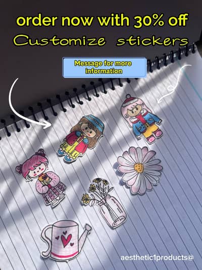Delivery available in Pakistan every where . . Customize stickers