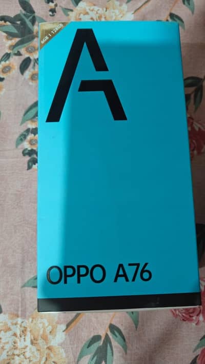 Oppo A76 condition 101/10 with complete box with accesarries