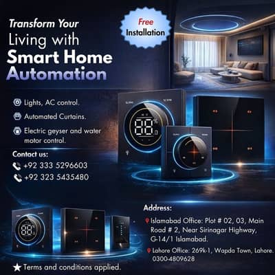 Smart Home Automation Services in Pakistan | Free Installation Availa