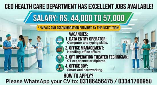 Required Staff For Job Needed parsons